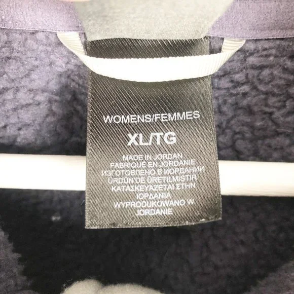 The North Face 'Crescent' Full Zip Up Fleece Jacket Sweatshirt Coat Purple - XL - Picture 8 of 12